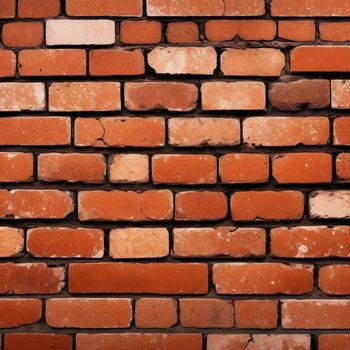 brick wall made of red bricks with a white stripe on the side of it and a black stripe on the top of the brick