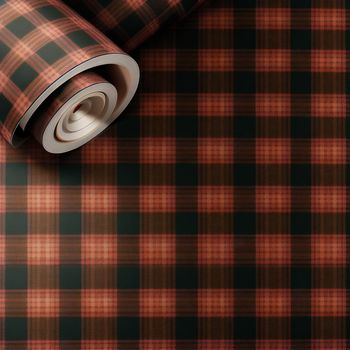 plaid pattern with a white center on a brown background with a white center on the end of the plaid