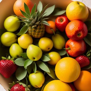 bowl of fruit including apples