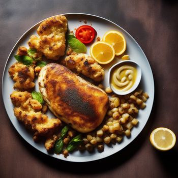 plate of food with chicken