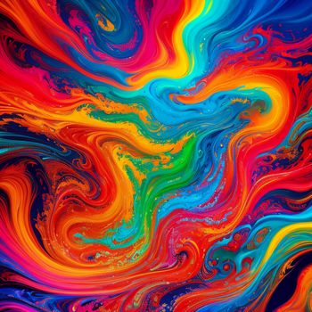 colorful background with a swirly pattern in blue