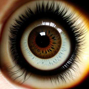 close up of a human eye with a lot of wrinkles on it's iris and a black background