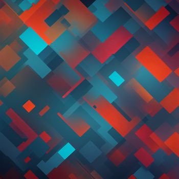 very colorful abstract background with squares and rectangles in red and blue colors