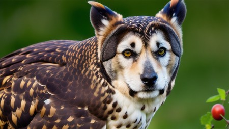 close up of an owl's face with a blurry background