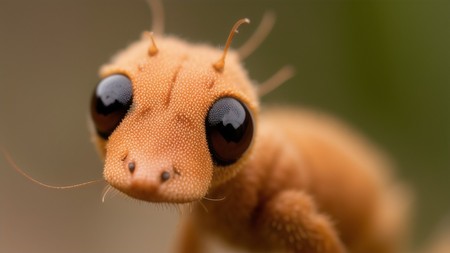 close up of a small insect with big eyes and long legs